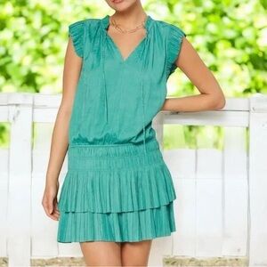 Current Air Anthropologie Ruffled Tiered Mini Dress